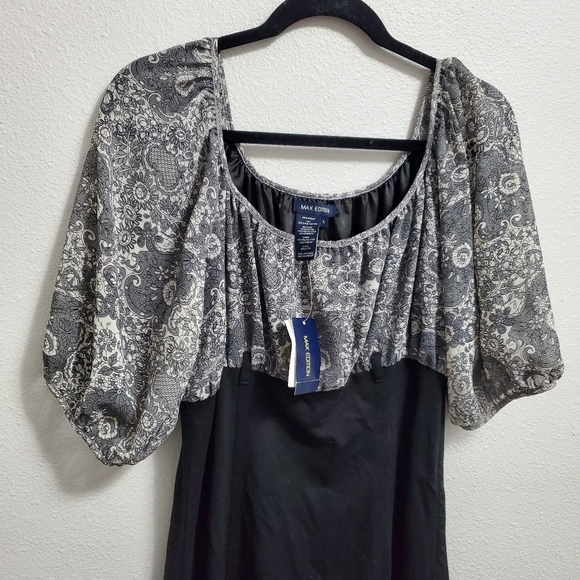 Black & Grey Dress Size Large - Picture 9 of 11